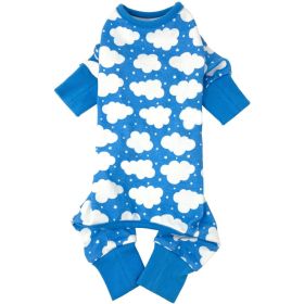 CuddlePup Dog Pajamas (Color: Fluffy Clouds, size: small)