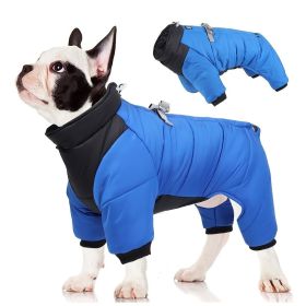 Pet Cotton Coat; Waterproof Warm Dog Jacket; Winter Dog Coat For Small Medium Large Dogs (Color: Grey, size: XXL)